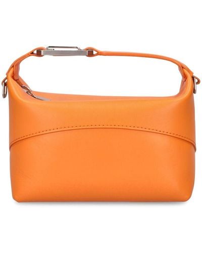 Eera Moon Leather Top Handle Bag - Orange