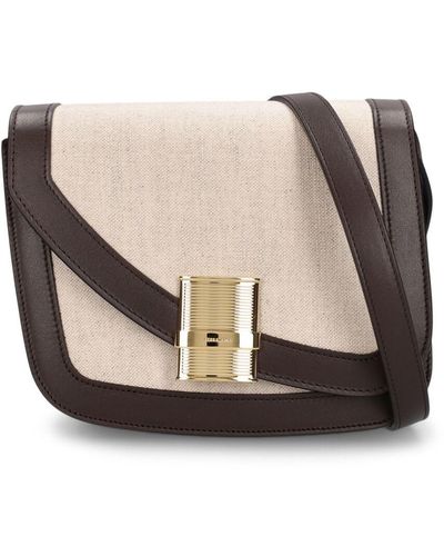 Ferragamo Borsa piccola fiamma in tela - Multicolore