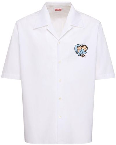 KENZO Qixi Cotton Shirt - White