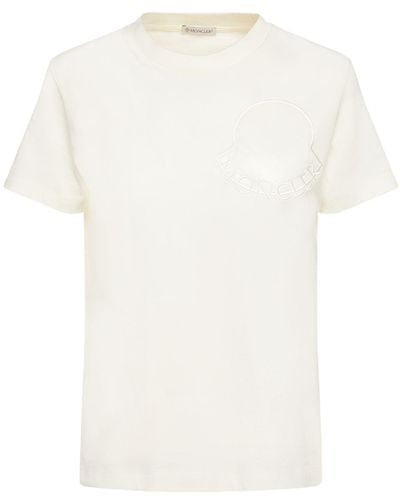 Moncler T-shirt in cotone - Bianco