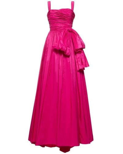 Zuhair Murad Drapiertes Kleid Aus Taft - Pink