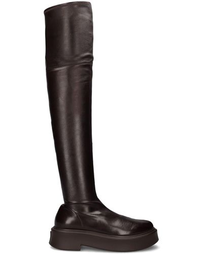 The Row 50mm Stretch Leather Over-the-knee Boots - Brown
