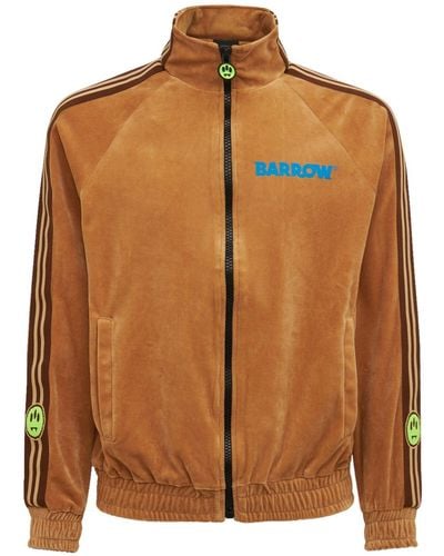 Barrow Printed Cotton Terry Cloth Jacket - Natural