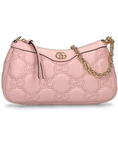 Gucci gg Matelassé Leather Shoulder Bag - Pink