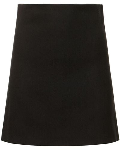 Philosophy Di Lorenzo Serafini Linen Blend Mini Skirt - Black