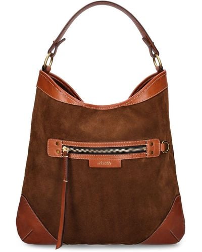 Isabel Marant Botsy Day Leather Shoulder Bag - Brown