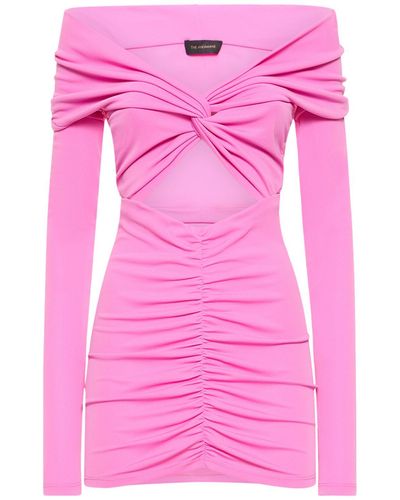 ANDAMANE Kendall Off-the-shoulder Mini Dress - Pink