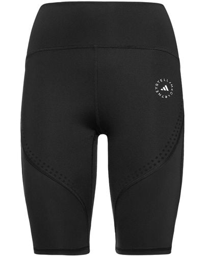 adidas By Stella McCartney Shorts ciclistas con cintura alta - Negro