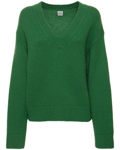 Totême Pullover Aus Wolle Und Kaschmir - Grün
