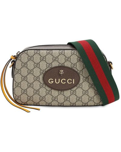 Gucci gg Supreme Coated Canvas Shoulder Bag - Natural