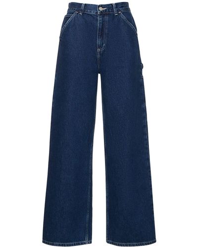 Carhartt Pantaloni vita alta jen - Blu