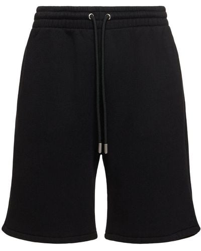 Off-White c/o Virgil Abloh Ow Embroidery Cotton Skate Sweat Shorts - Black