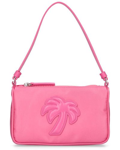 Palm Angels Bolso de mano palm de nylon - Rosa