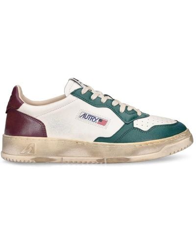 Autry Ledersneakers "medalist Super Vintage" - Grün