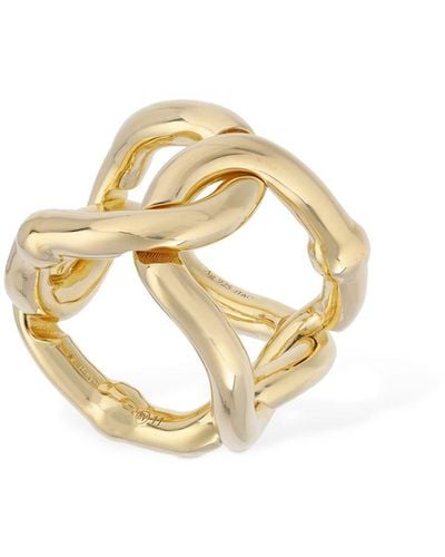 Bottega Veneta Ring Aus Goldfarbenem Sterlingsilber - Mettallic