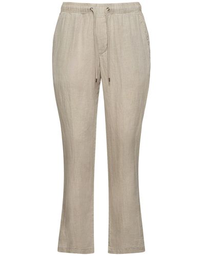 James Perse Lightweight Linen Trousers - Natural