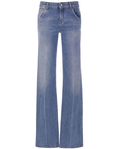 Blumarine Jeans rectos de denim - Azul
