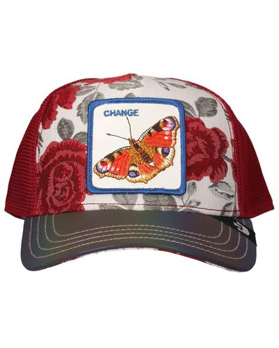 Goorin Bros Casquette avec patch metamorphosis butterfly - Rouge