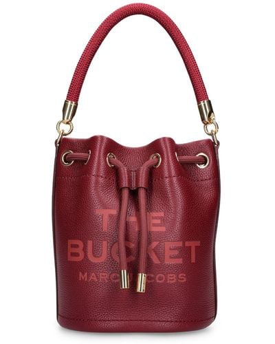 Marc Jacobs Sac en cuir the bucket - Rouge