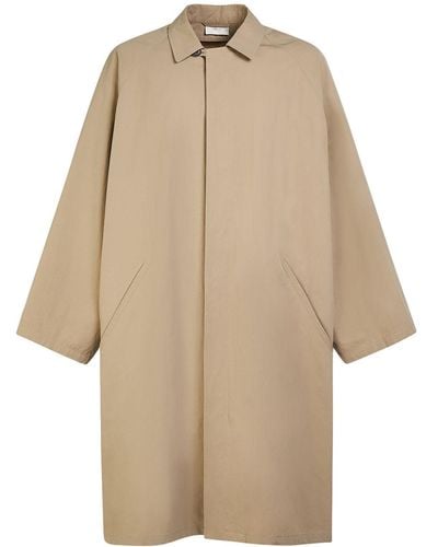 The Row Flemming Padded Long Coat - Natural