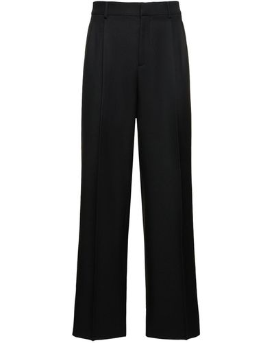 Versace Formal Wool Pants - Black