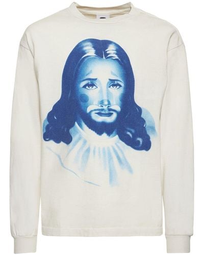 Saint Michael Born X Raised X T-shirt - Blue