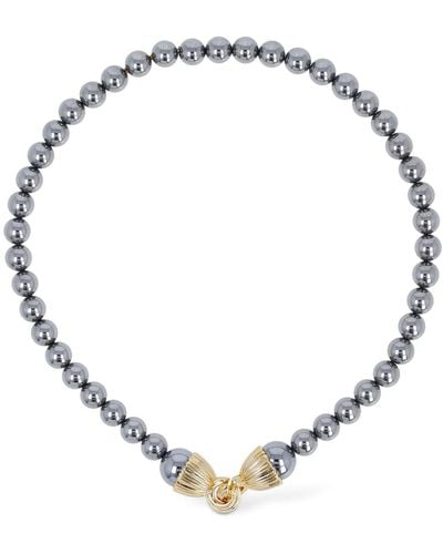 Timeless Pearly Collar de perlas - Metálico