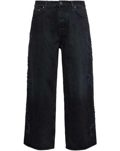 Off-White c/o Virgil Abloh Baggy-jeans Aus Baumwolldenim "natlover" - Blau