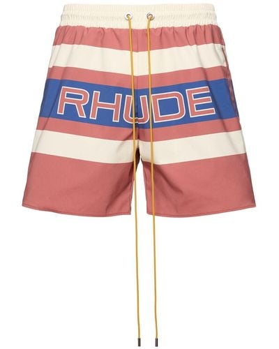 Rhude Pavil Racing Shorts - Red