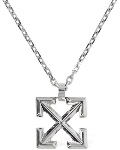 Off-White c/o Virgil Abloh Arrow Charm Necklace - Metallic