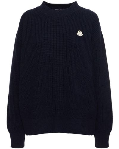Moncler Genius Moncler X Palm Angels Wool Sweater - Blue