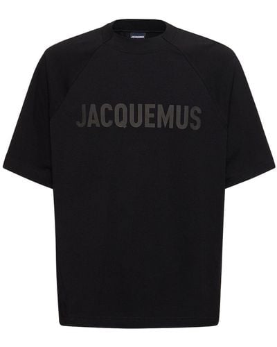 Jacquemus T-shirt Aus Baumwolle "le Tshirt Typo" - Schwarz