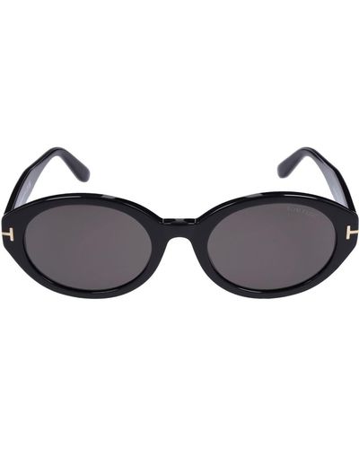 Tom Ford Gafas De Sol Ovaladas Genevieve De Acetato - Negro