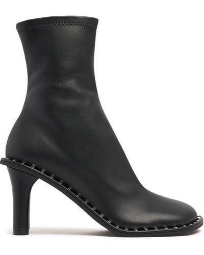 Stella McCartney 85Mm Ryder Faux Leather Ankle Boots - Black