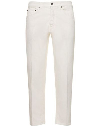 Lardini Jeans de denim de algodón stretch - Blanco