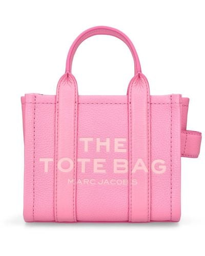 Marc Jacobs The Crossbody Leather Tote Bag - Pink