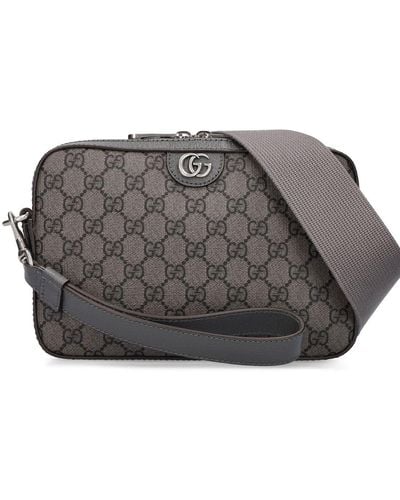 Gucci Gg Supreme Ophidia Cross-body Bag - Gray