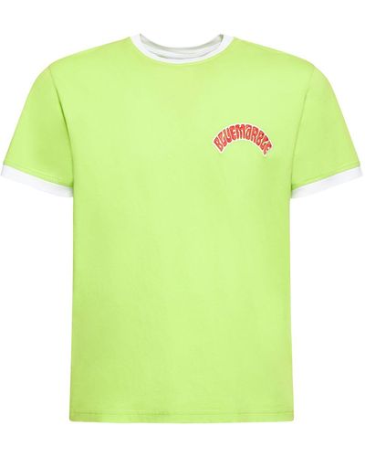 Bluemarble T-shirt bowling in cotone con logo - Verde