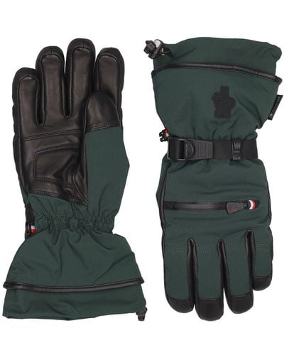 3 MONCLER GRENOBLE Tech Ski Gloves - Green