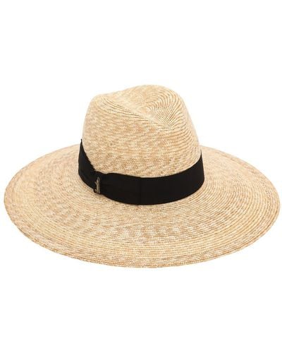 Borsalino Sophie Medium Brim Straw Hat - Natural