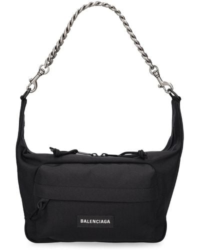 Balenciaga Medium Raver Nylon Bag - Black