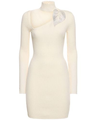 GIUSEPPE DI MORABITO Cotton Mini Dress - Natural