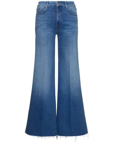 Mother Weite Jeans "the Roller Fray" - Blau