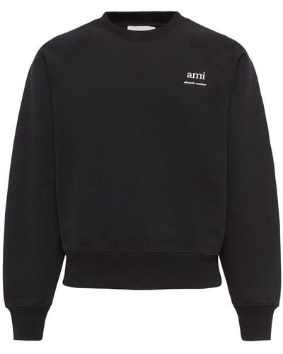 Ami Paris Sweatshirt Mit Logodruck - Schwarz