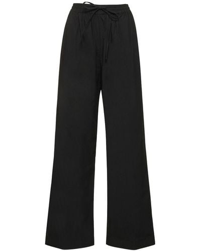 Matteau Relaxed Organic Cotton Trousers - Black