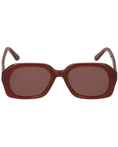 Velvet Canyon Le Classique Oversize Acetate Sunglasses - Brown