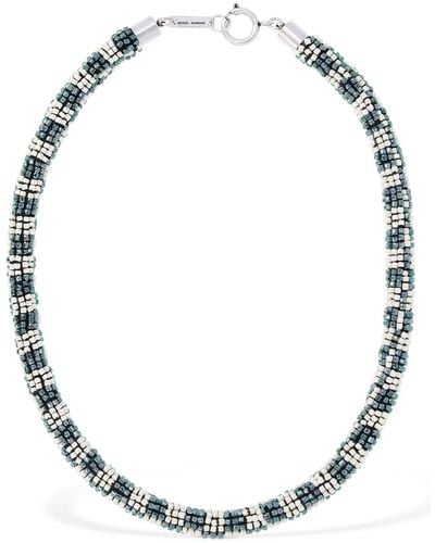 Isabel Marant Wapi Beaded Collar Necklace - Multicolour