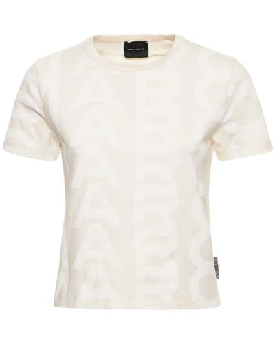 Marc Jacobs The Monogram Baby Tee Cotton T-Shirt - White