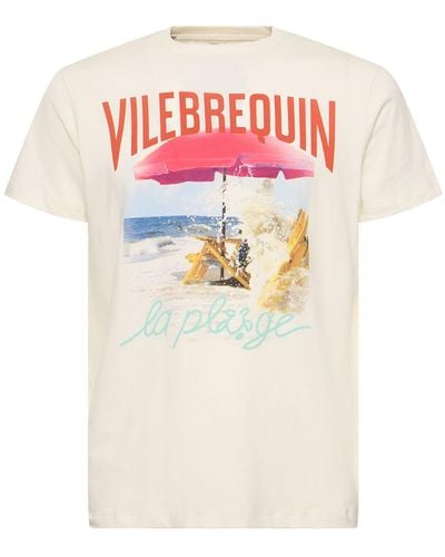 Vilebrequin Logo Print Cotton Jersey T-shirt - Pink
