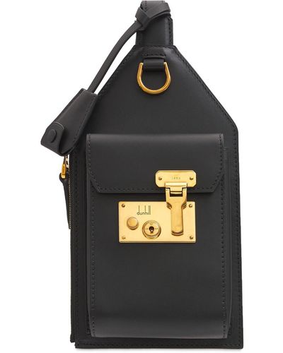 Dunhill Leather Travel Holster Bag - Black